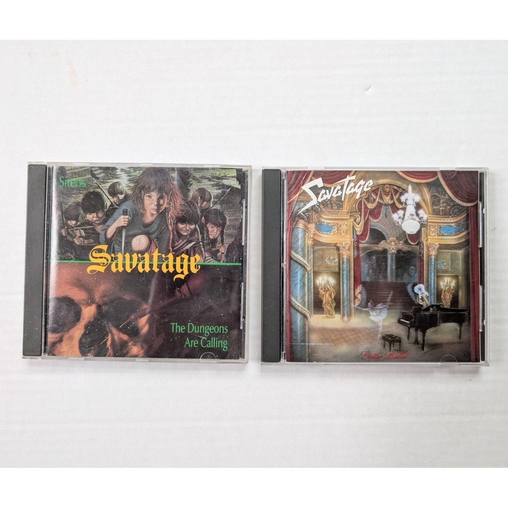 Vintage Savatage CDs Gutter Ballet Sirens the Dungeons are Calling